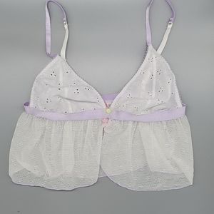 2PIECE COSMOPOLITAN BRALETTE,  SHEER, LACE